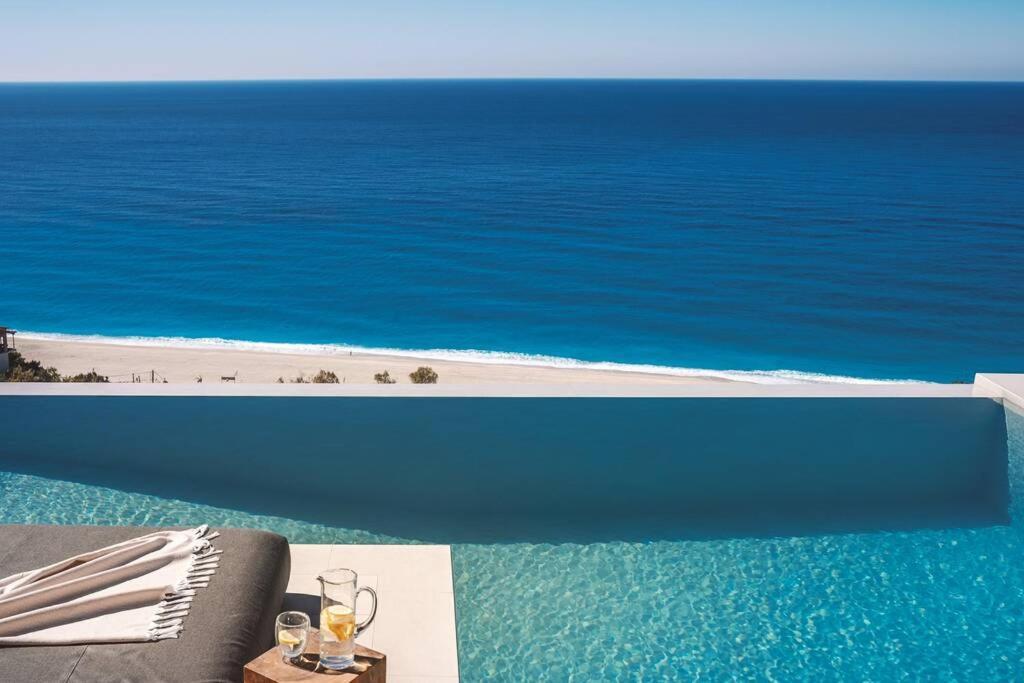 The Wave Twin Villa 1 Kathisma Beach Lefkada Eksteriør bilde